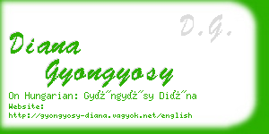 diana gyongyosy business card